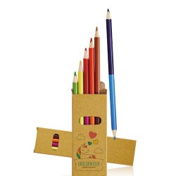 Caja de lápices bicolores...