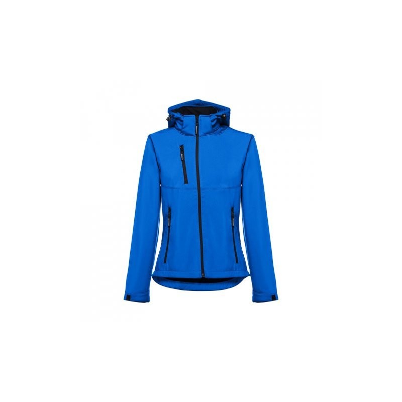 THC ZAGREB WOMEN. Chaqueta softshell para mujer, con capucha removible