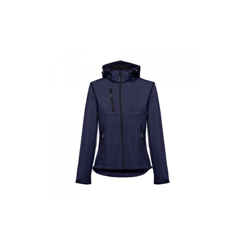 THC ZAGREB WOMEN. Chaqueta softshell para mujer, con capucha removible