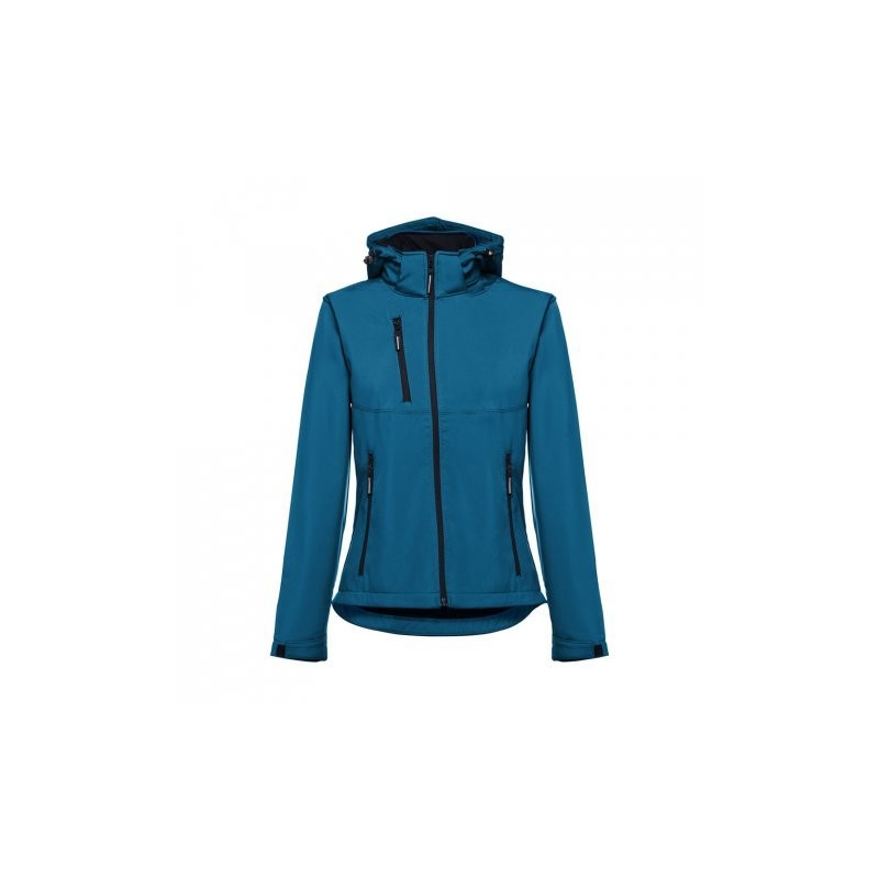 THC ZAGREB WOMEN. Chaqueta softshell para mujer, con capucha removible