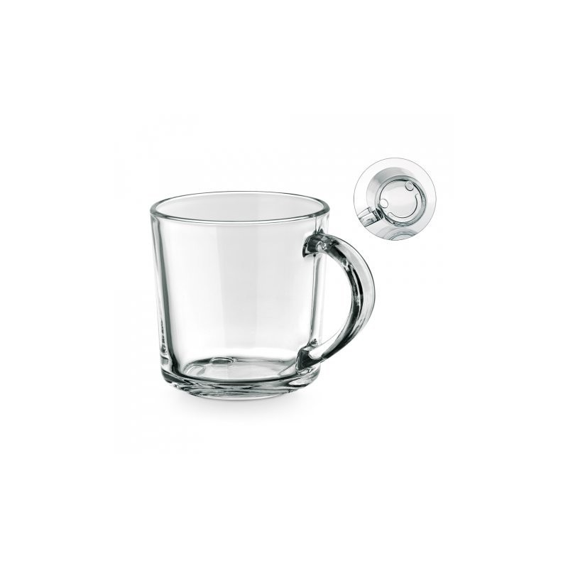 SOFFY. Taza de vidrio de 230 mL