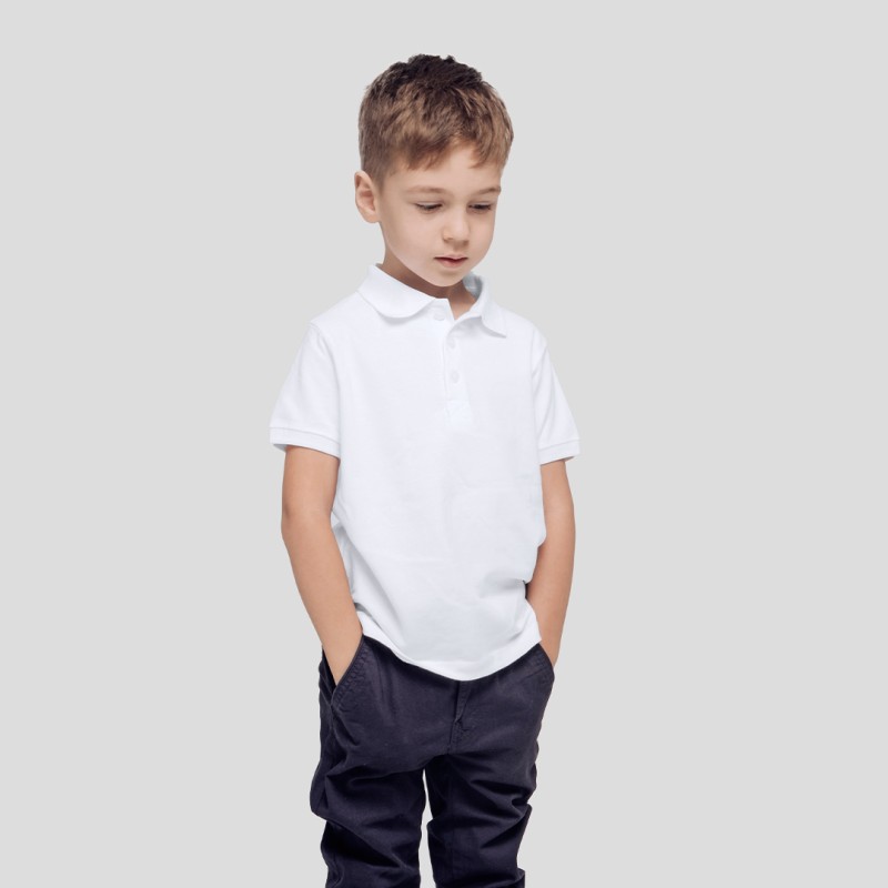 Polo Niño Blanco ""keya"" YPS180