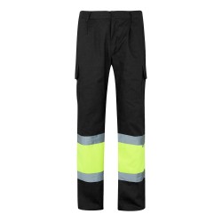 Pantalón de sarga bicolor...