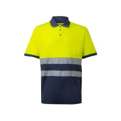 Polo de piqué bicolor VL...