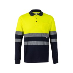 Polo de piqu&eacute; bicolor VL Pluto