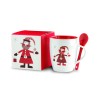Taza de cerámica con cuchara Claus 250 ml