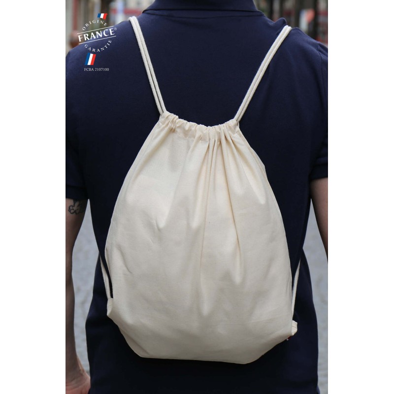 Mochila de cuerdas de algodón orgánico Côme