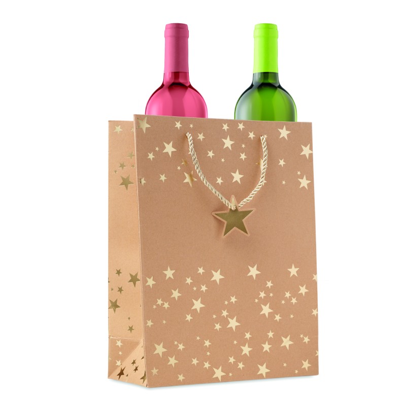 Bolsa de papel de regalo navideña Sparkle