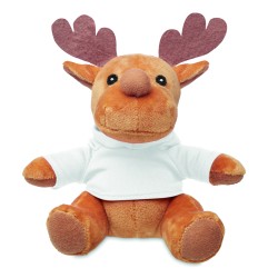 Reno de peluche con sudadera Rudolph