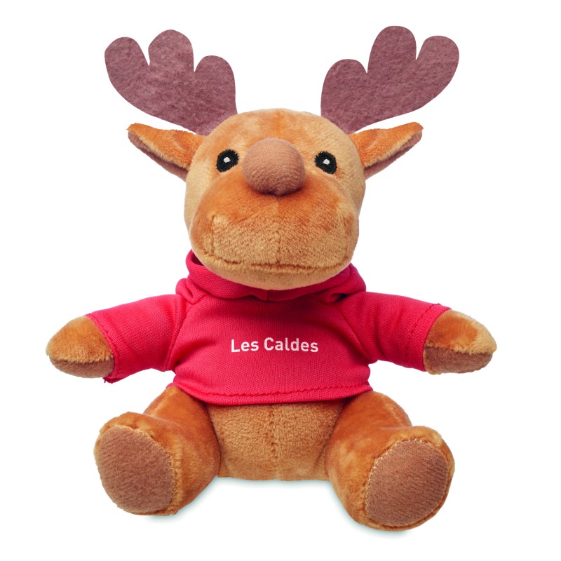 Reno de peluche con sudadera Rudolph