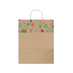 Bolsa de papel de regalo navideña grande Bao Large
