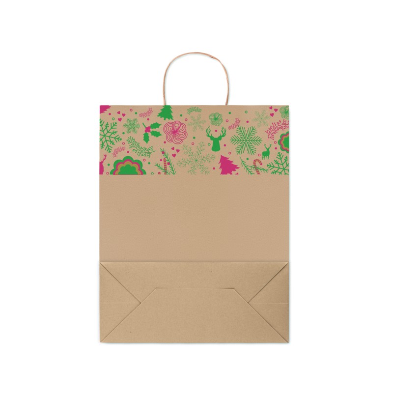 Bolsa de papel de regalo navideña grande Bao Large