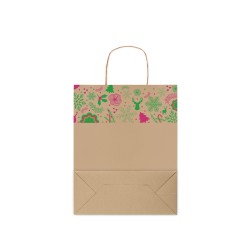 Bolsa de papel de regalo navideña mediana Bao Medium