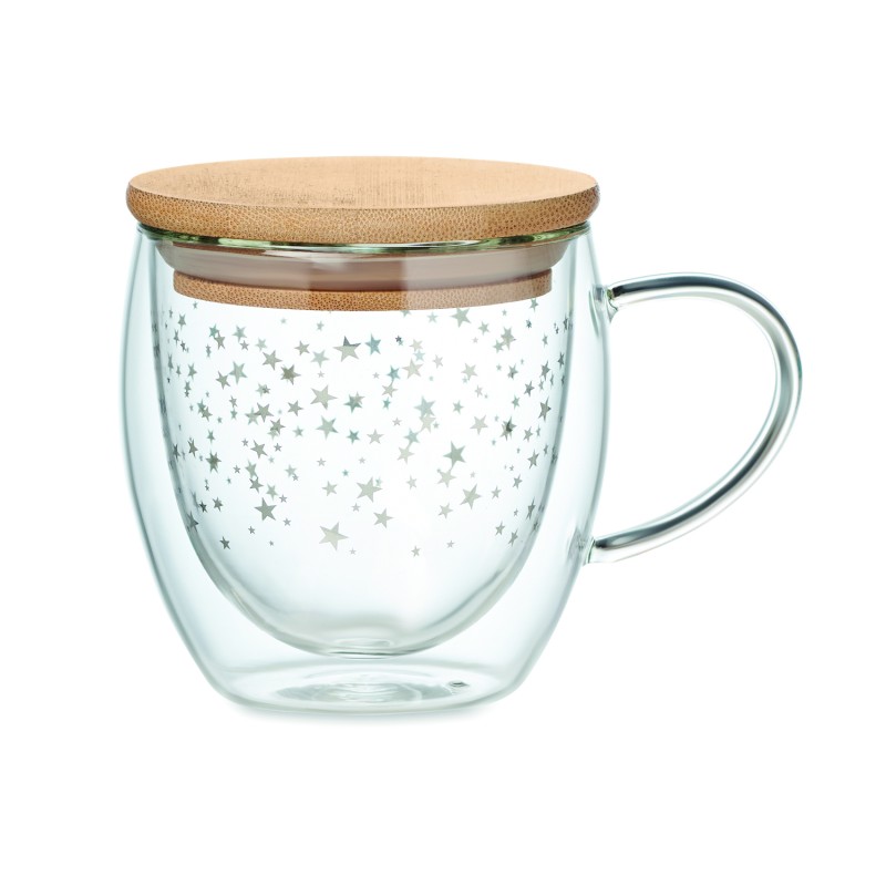 Taza de borosilicato de doble pared Sion 220 ml
