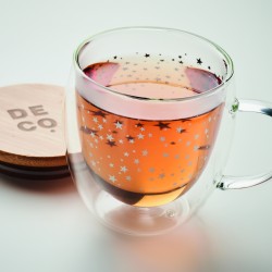 Taza de borosilicato de doble pared Sion 220 ml