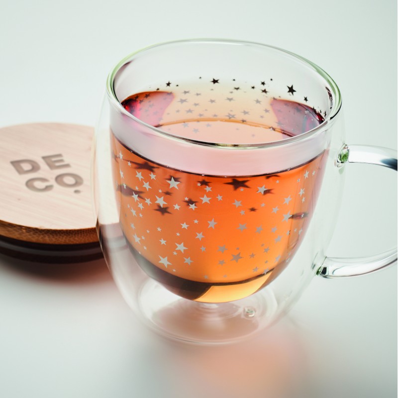 Taza de borosilicato de doble pared Sion 220 ml