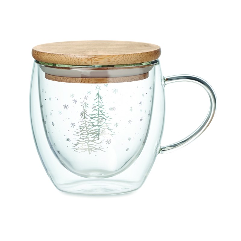 Taza de borosilicato de doble pared Sian 220 ml