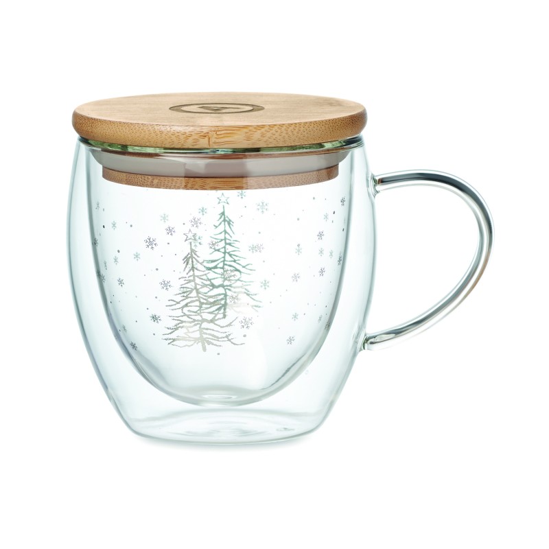 Taza de borosilicato de doble pared Sian 220 ml