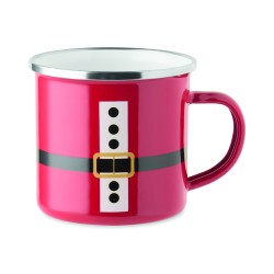 Taza metálica esmaltada de Papá Noel Santamel 300 ml