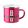 Taza metálica esmaltada de Papá Noel Santamel 300 ml