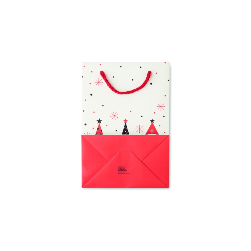 Bolsa de regalo navideña de papel pequeña Bossa Small
