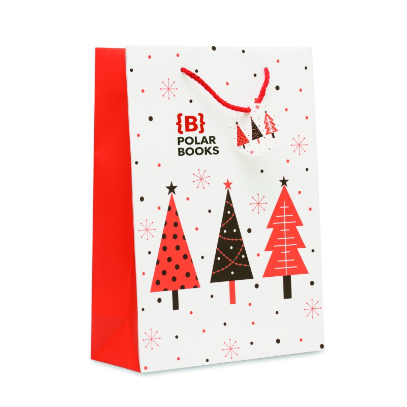 Bolsa de regalo navideña de papel grande Bossa Large