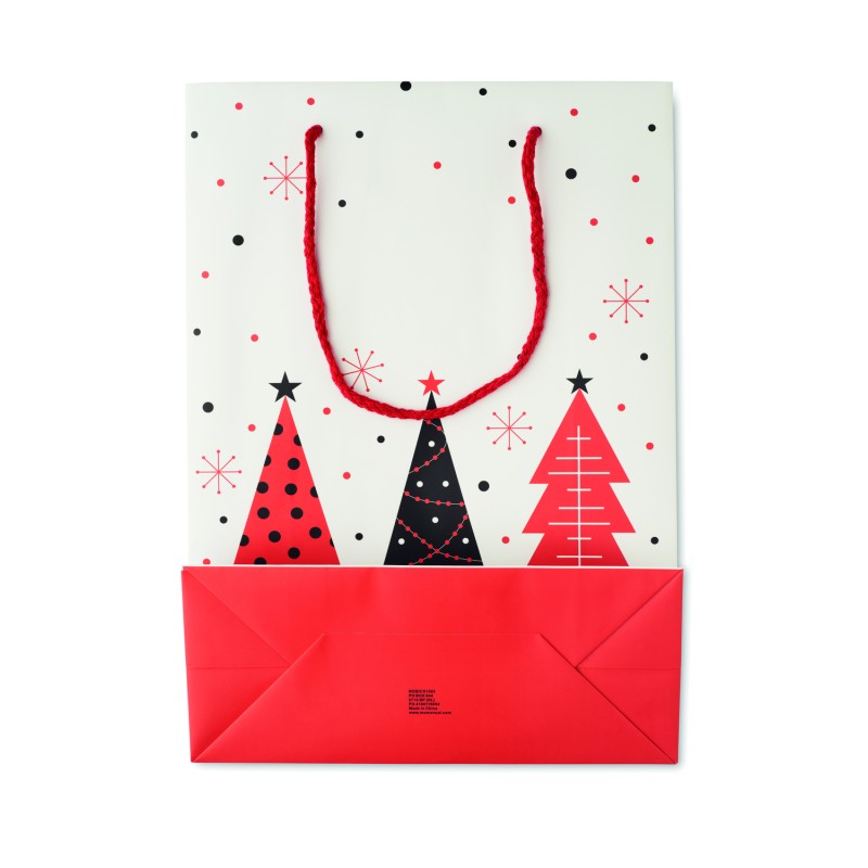 Bolsa de regalo navideña de papel grande Bossa Large