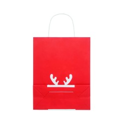 Bolsa de regalo navideña de papel reciclado pequeña Bao Small
