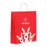 Bolsa de regalo navideña de papel reciclado grande Bao Large