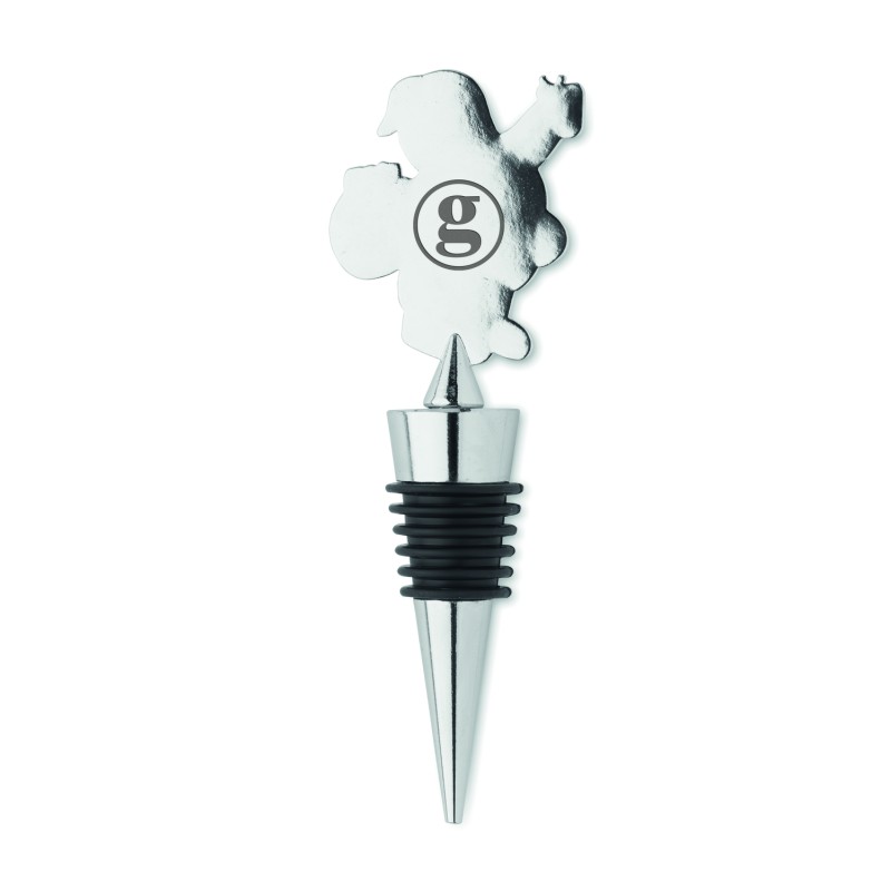 Tapón de botella navideño de zinc Alto