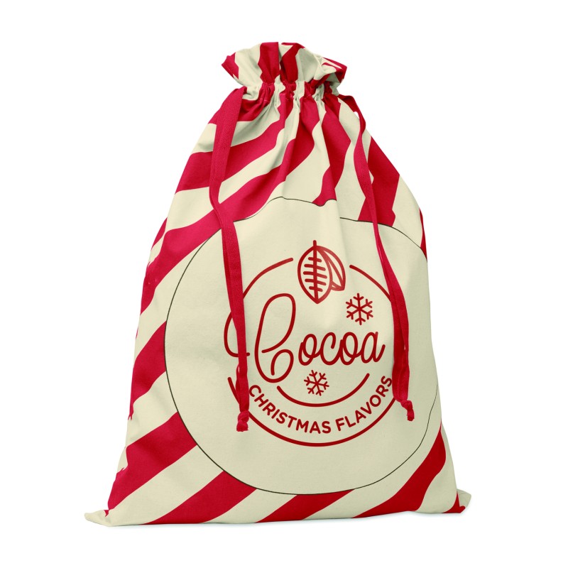 Saco de Papá Noel de algodón Laukku