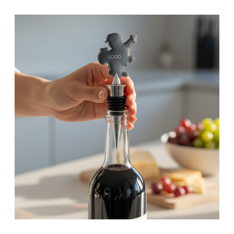 Tapón de botella navideño de zinc Alto