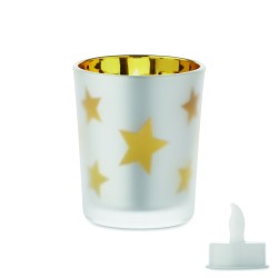 Vela LED en frasco de cristal Landle