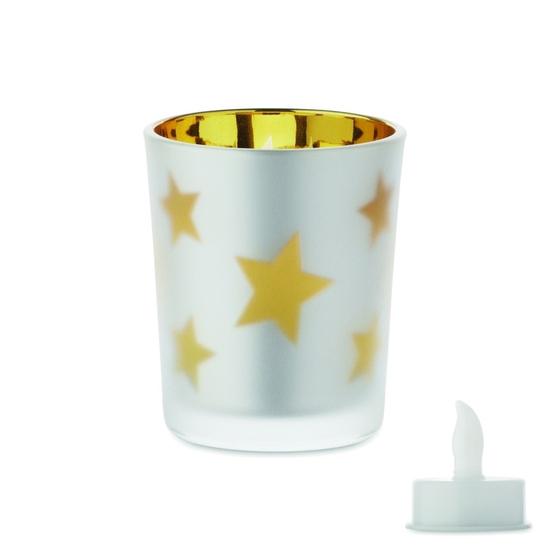 Vela LED en frasco de cristal Landle
