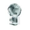 Pisapapeles de cristal con forma de globo Mundi
