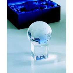 Pisapapeles de cristal con forma de globo Mundi