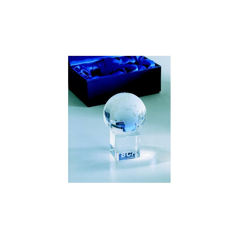 Pisapapeles de cristal con forma de globo Mundi