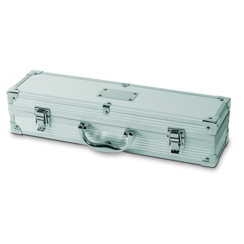 Set de barbacoa en maletín de aluminio Asador