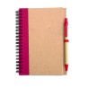 Libreta de papel reciclado con bolígrafo Sonora Plus
