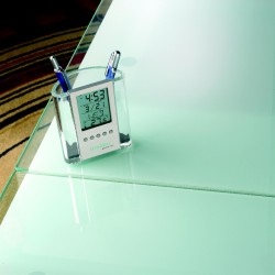 Portalápices con calendario y reloj Prodigy
