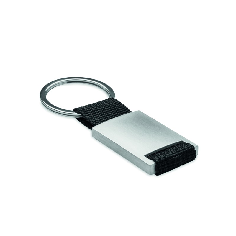 Llavero rectangular de metal Tech