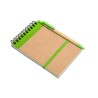 Libreta A6 de papel reciclado con bolígrafo Sonora