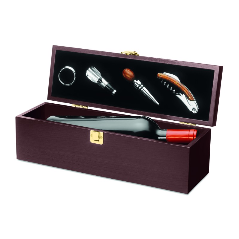 Set de vino en caja de madera Costieres
