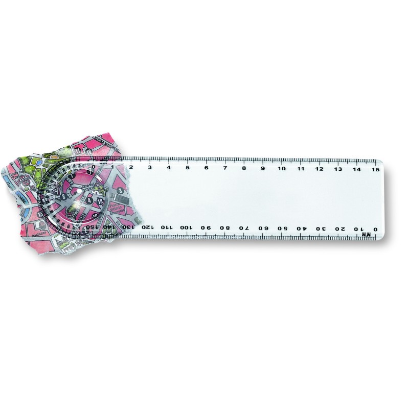 Regla transparente con lupa Lasta 15 cm