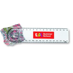 Regla transparente con lupa Lasta 15 cm