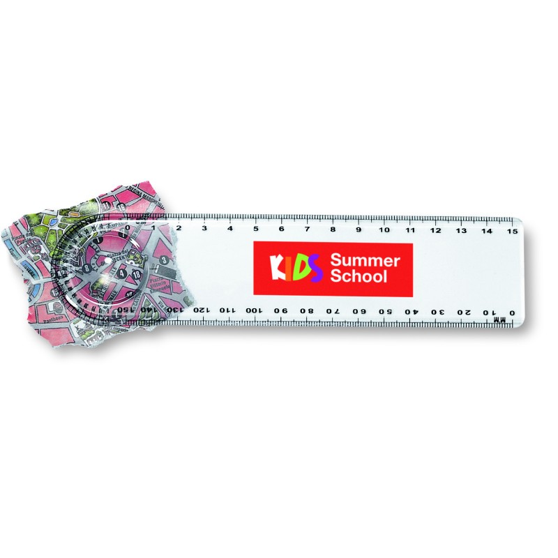Regla transparente con lupa Lasta 15 cm