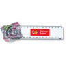 Regla transparente con lupa Lasta 15 cm