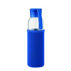Botella de vidrio reciclado con funda Ebor 500 ml