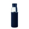 Botella de vidrio reciclado con funda Ebor 500 ml