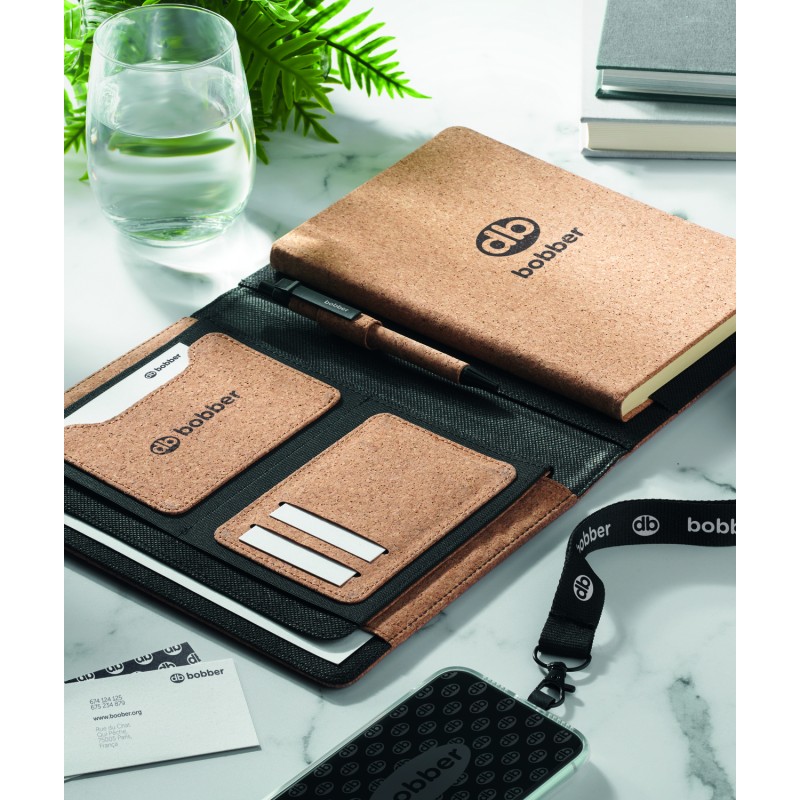 Portadocumentos A5 de corcho con libreta Origin